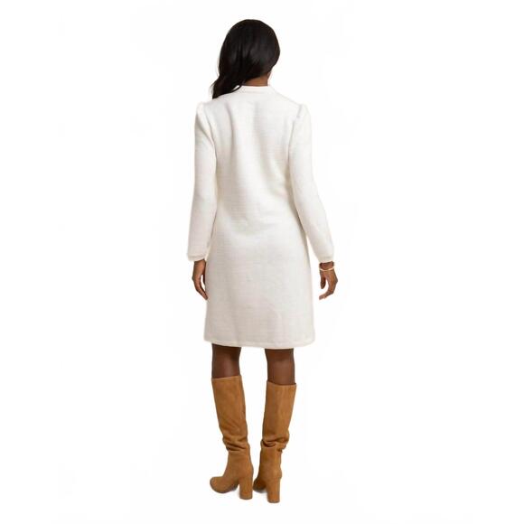 NEW SOUTHERN TIDE oren quilted dress in sand white